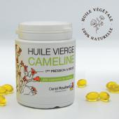 Huile vierge de Cameline, production française - Flacon de 200 capsules