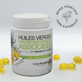 Huiles vierges d'Onagre et de Bourrache, production française - Flacon de 200 capsules