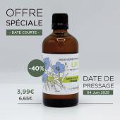 Huile fraîche de Lin, production française – Flacon de 100 ml