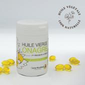 Huile vierge d'Onagre, production française - Flacon de 60 capsules