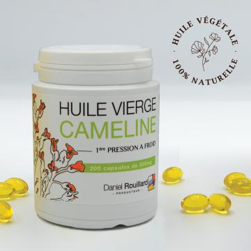 Huile de Cameline, production française - Flacon de 200 capsules